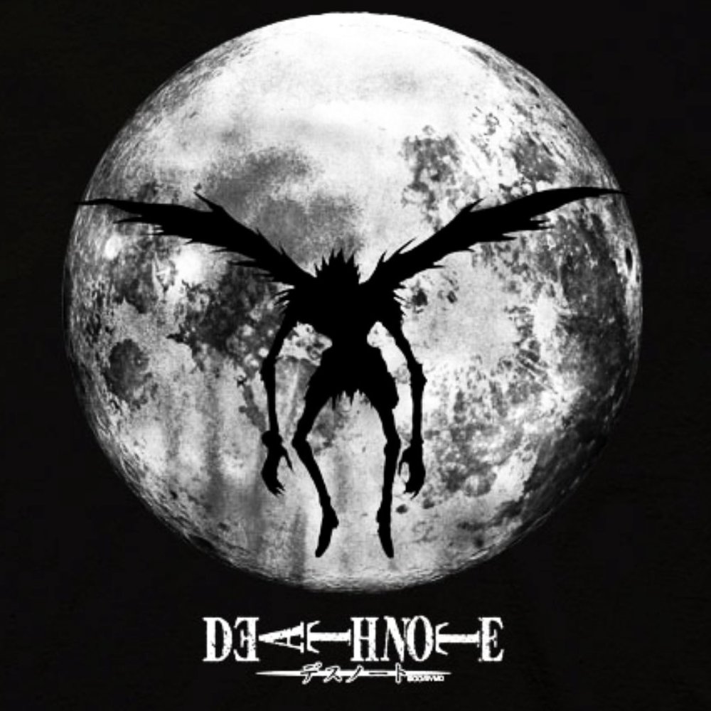 NEW MEN'S VIZ MEDIA x RIPPLE JUNCTION DEATH NOTE ANIME SHIRT RYUK SHINIGAMI